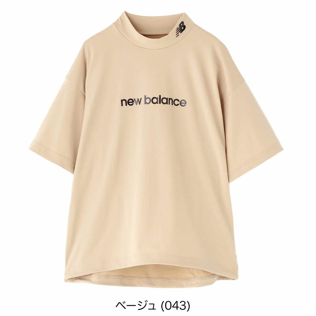 ニューバランス保形性ストレッチハーフスリーブモックネックプルオーバー012-5266501レディースゴルフウェアnewbalance2025秋冬モデル日本正規品