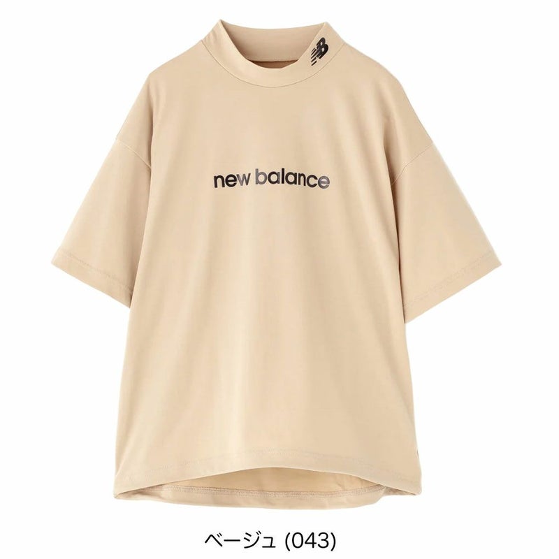 ニューバランス保形性ストレッチハーフスリーブモックネックプルオーバー012-5266501レディースゴルフウェアnewbalance2025秋冬モデル日本正規品