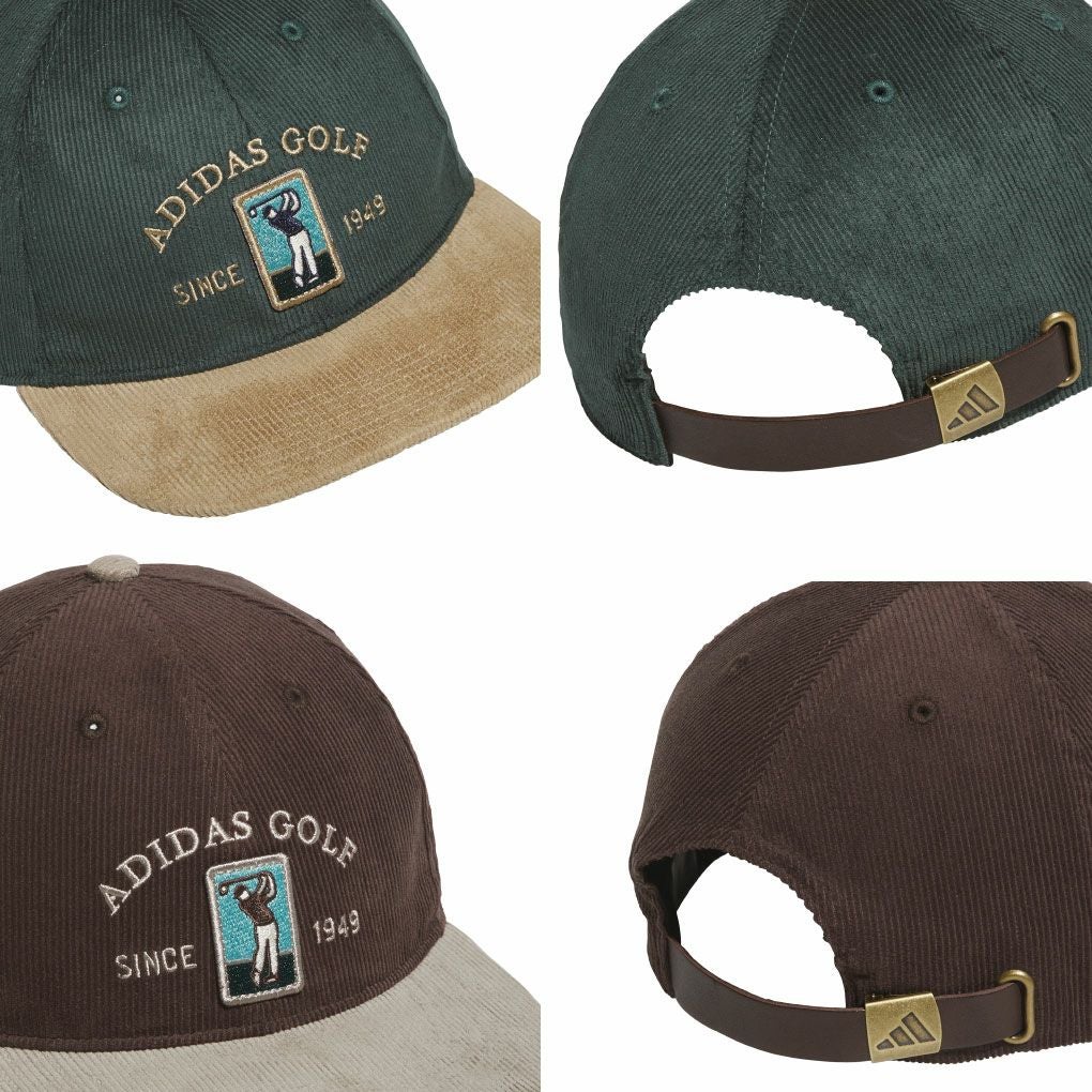 アディダスコーデュロイクラシックキャップJVU31メンズゴルフキャップ帽子2025秋冬モデルadidas日本正規品
