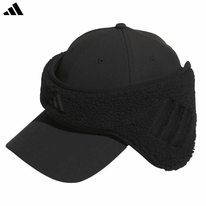 アディダス撥水耳当て付きスリーインワンキャップKQE08メンズゴルフキャップ帽子2025秋冬モデルadidas日本正規品