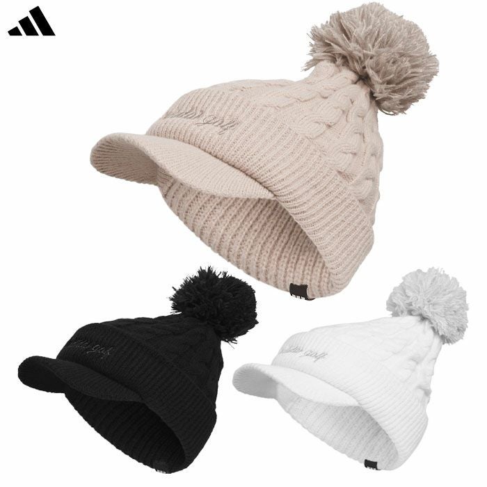 アディダスポンポンブリムニットキャップKQE23メンズレディースゴルフキャップ帽子2025秋冬モデルadidas日本正規品