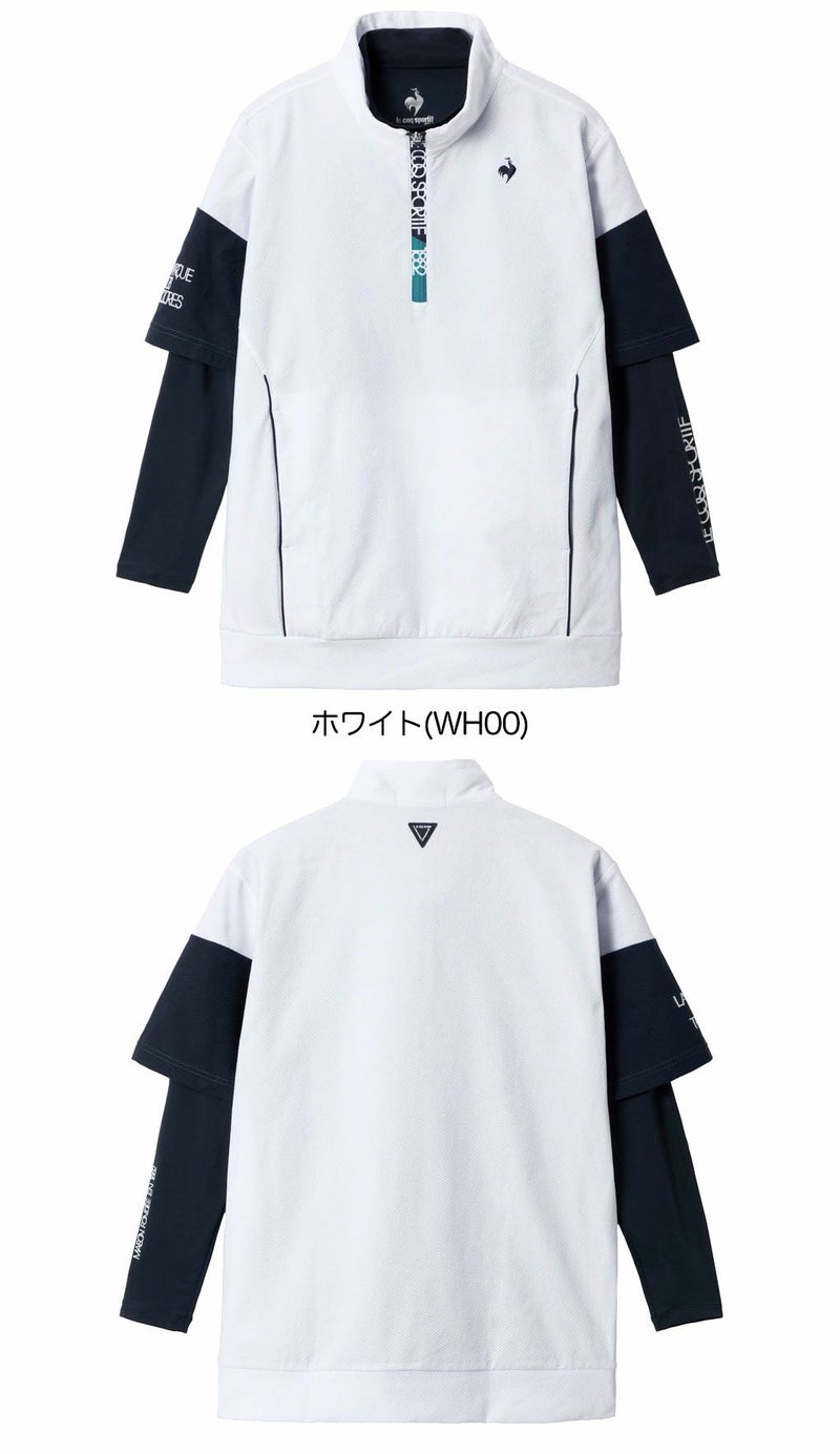 ルコックスポルティフインナー付半袖カットソーLG5FTZ01Mメンズゴルフウェアゴルフ2025秋冬モデル日本正規品