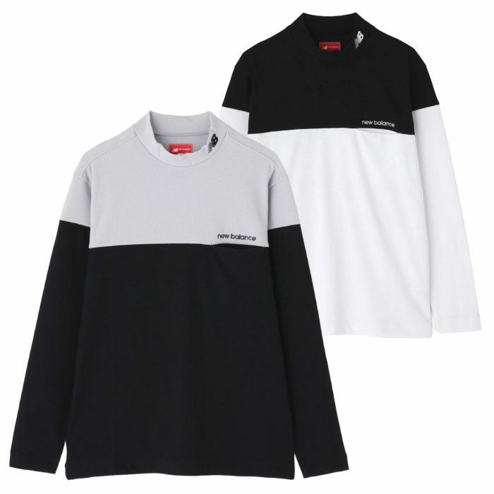 ニューバランスUVストレッチ長袖モックネックプルオーバー012-5267001メンズゴルフウェアnewbalance2025秋冬モデル日本正規品