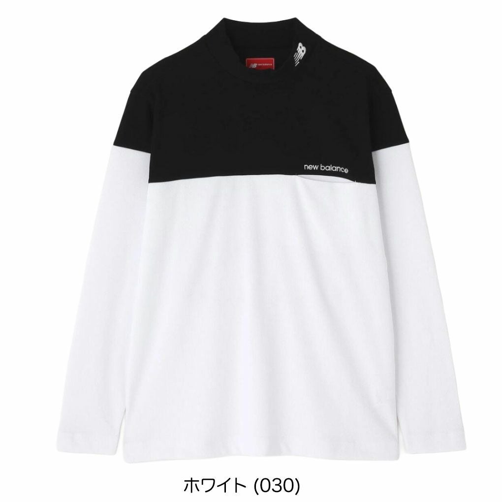 ニューバランスUVストレッチ長袖モックネックプルオーバー012-5267001メンズゴルフウェアnewbalance2025秋冬モデル日本正規品
