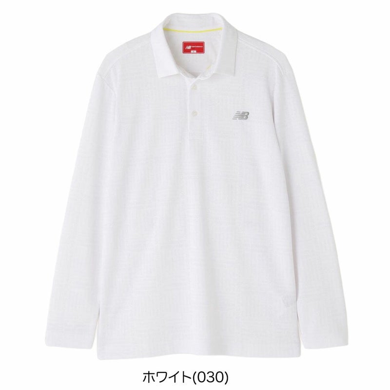 ニューバランスロゴグレンチェック柄ストレッチ長袖カラーシャツ012-5269002メンズゴルフウェアnewbalance2025秋冬モデル日本正規品