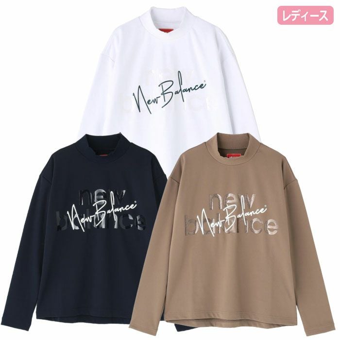 ニューバランス長袖モックネックプルオーバー012-5267504レディースゴルフウェアnewbalance2025秋冬モデル日本正規品