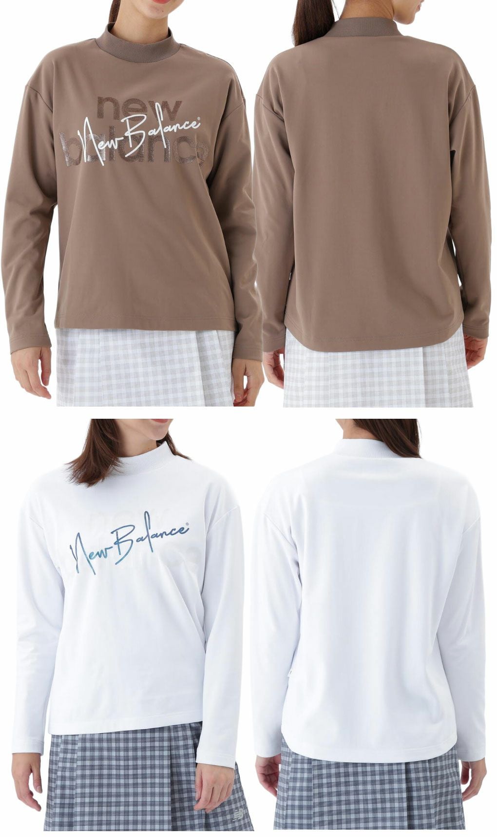 ニューバランス長袖モックネックプルオーバー012-5267504レディースゴルフウェアnewbalance2025秋冬モデル日本正規品