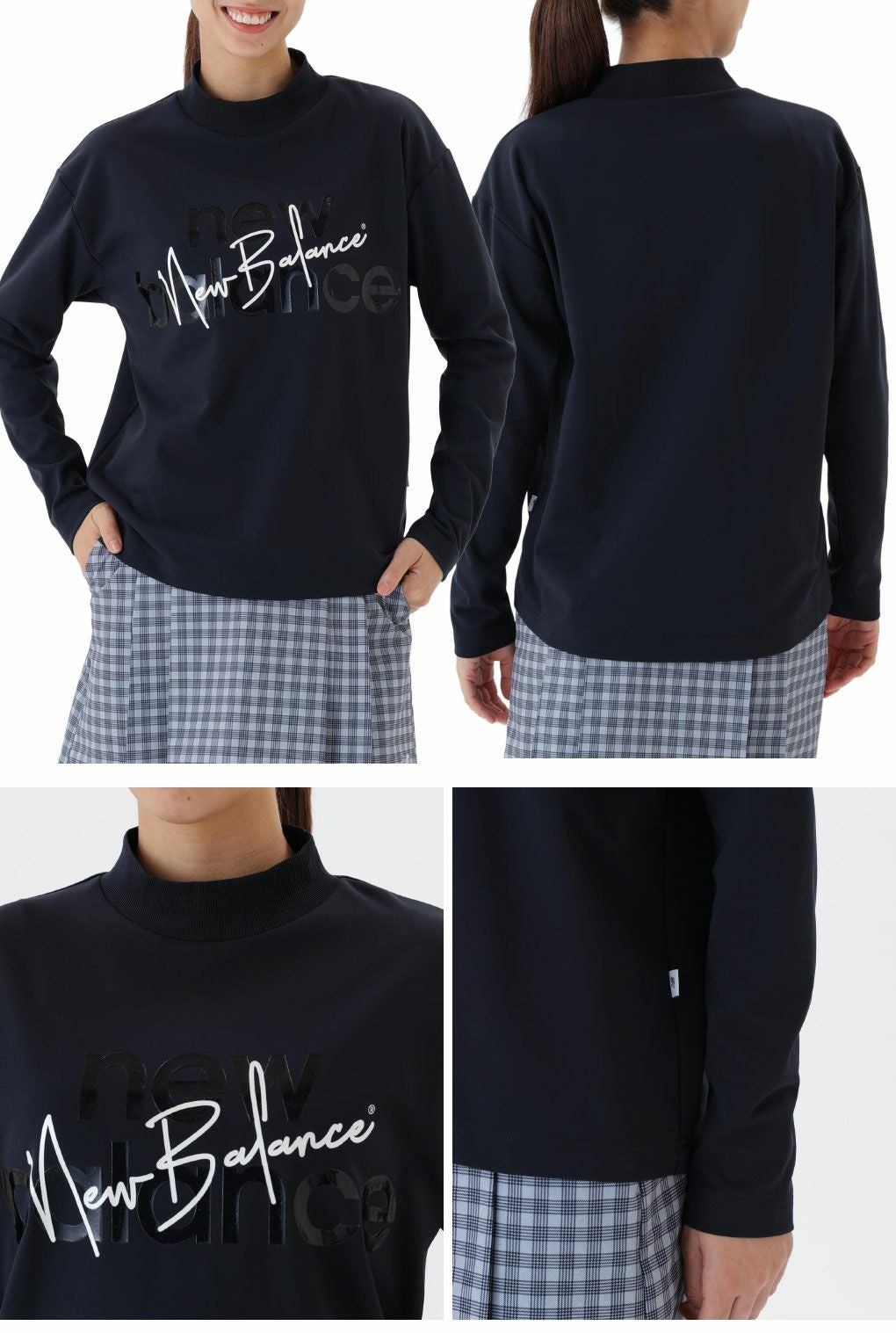 ニューバランス長袖モックネックプルオーバー012-5267504レディースゴルフウェアnewbalance2025秋冬モデル日本正規品