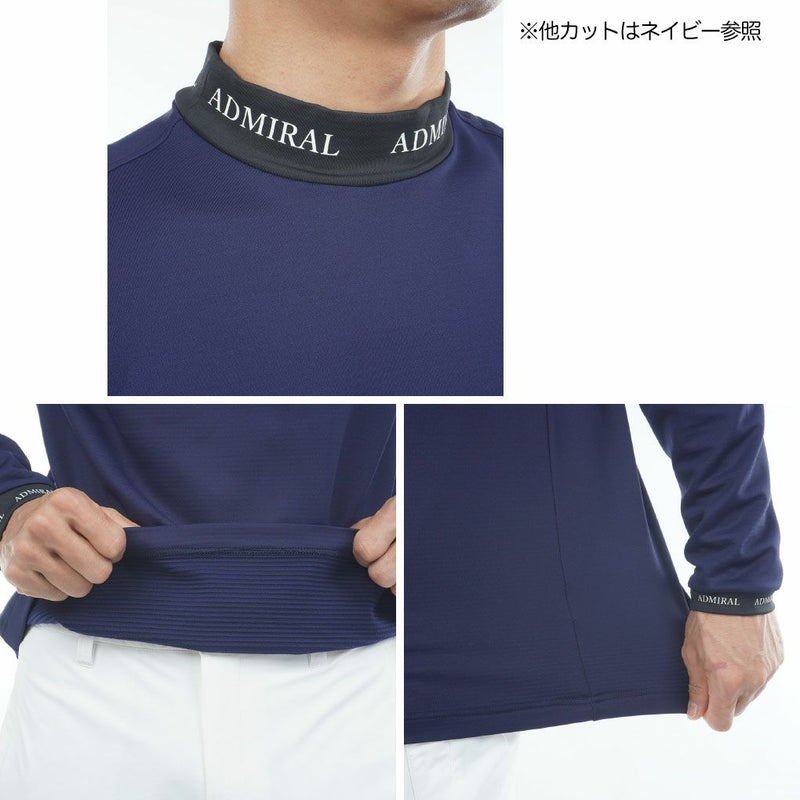 アドミラルAdmiralGolf速ポカ長袖モックネックシャツADMA591ゴルフウェア2025秋冬モデル日本正規品