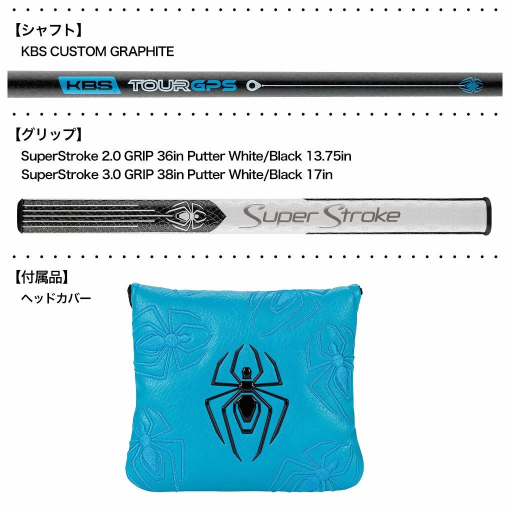 テーラーメイド Spider ZT COUNTER BALANCE パター メンズ 右用 中尺