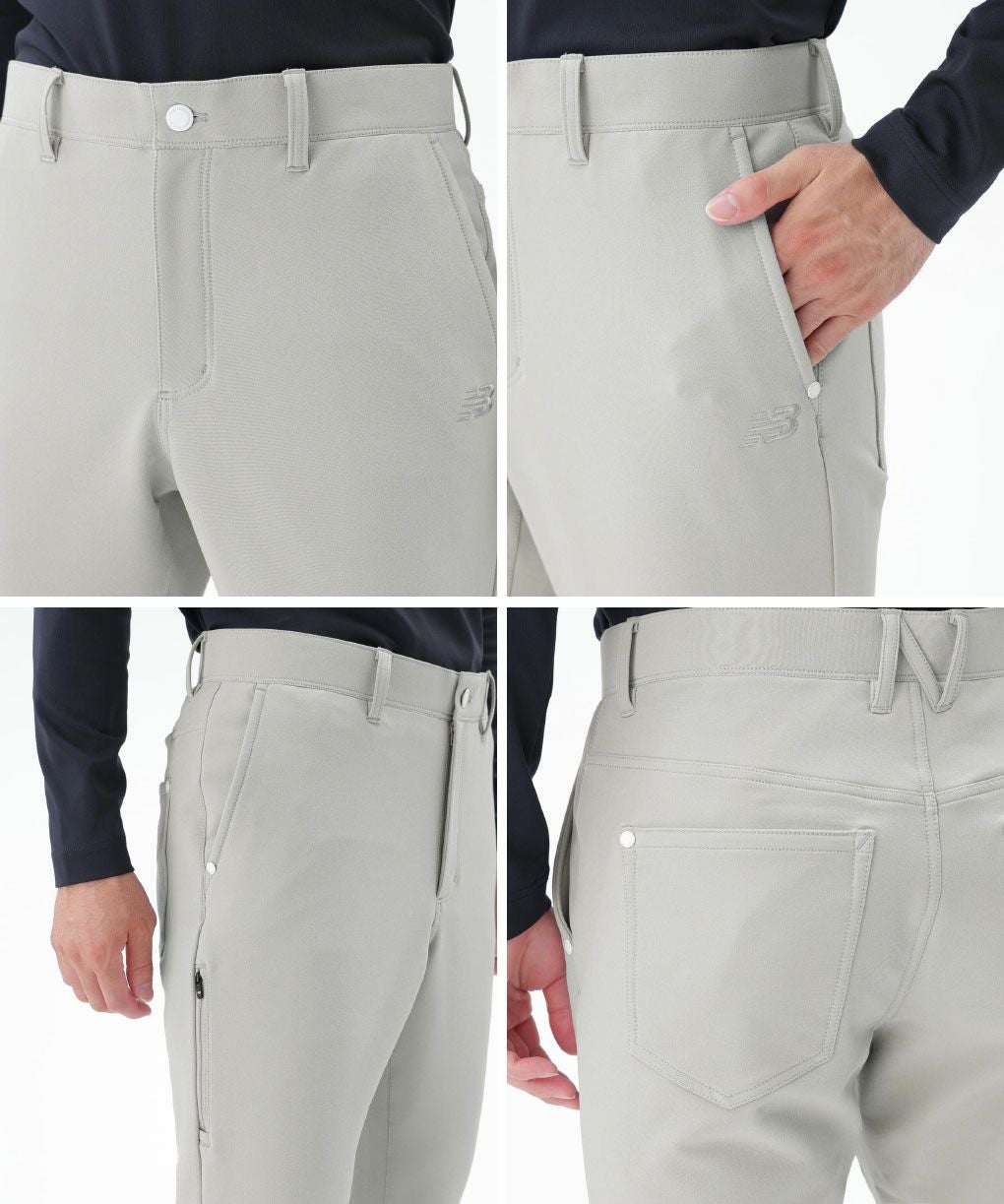 【ホワイト】撥水 ストレッチ ロングパンツ (MENS) ニューバランス 撥水 4WAYストレッチ ロングパンツ 012-5231001 メンズ