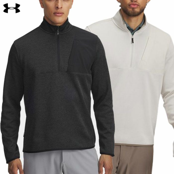 アンダーアーマドライブスウェットフリース1/2ジップ6005671メンズゴルフウェアゴルフUNDERARMOUR2025秋冬モデル日本正規品