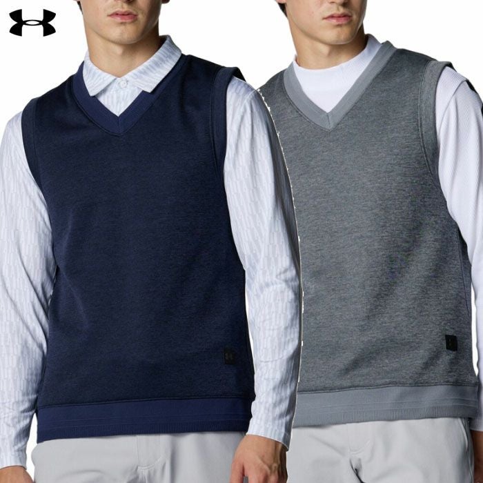 アンダーアーマUAドライブストームセーターフリースベスト6007928メンズゴルフウェアゴルフUNDERARMOUR2025秋冬モデル日本正規品