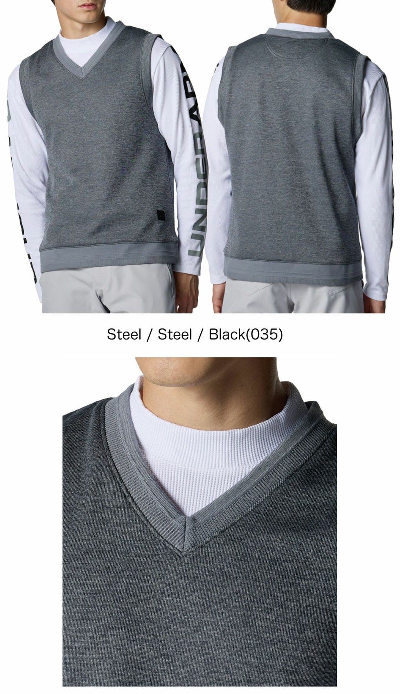 アンダーアーマUAドライブストームセーターフリースベスト6007928メンズゴルフウェアゴルフUNDERARMOUR2025秋冬モデル日本正規品