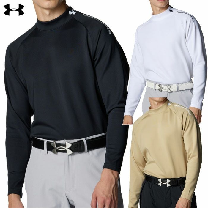 アンダーアーマUAドライブアーマーニットロングスリーブモックネックシャツ6007931メンズゴルフウェアゴルフUNDERARMOUR2025秋冬モデル日本正規品