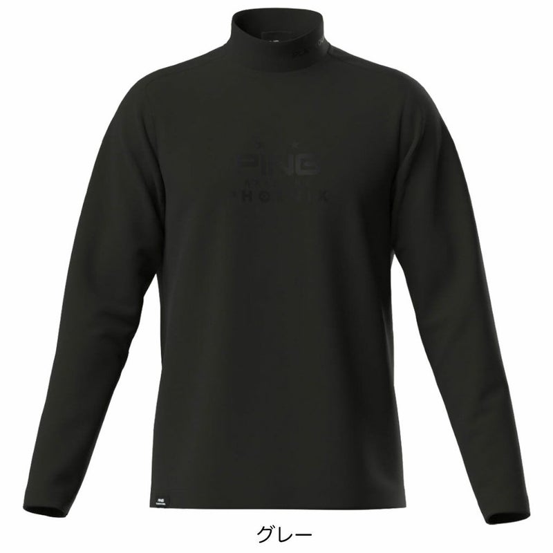 ピンPINGピンサーモソーラ―バックカノコ長袖ハイネックカットソー621-5266902メンズゴルフウェア2025秋冬モデル日本正規品