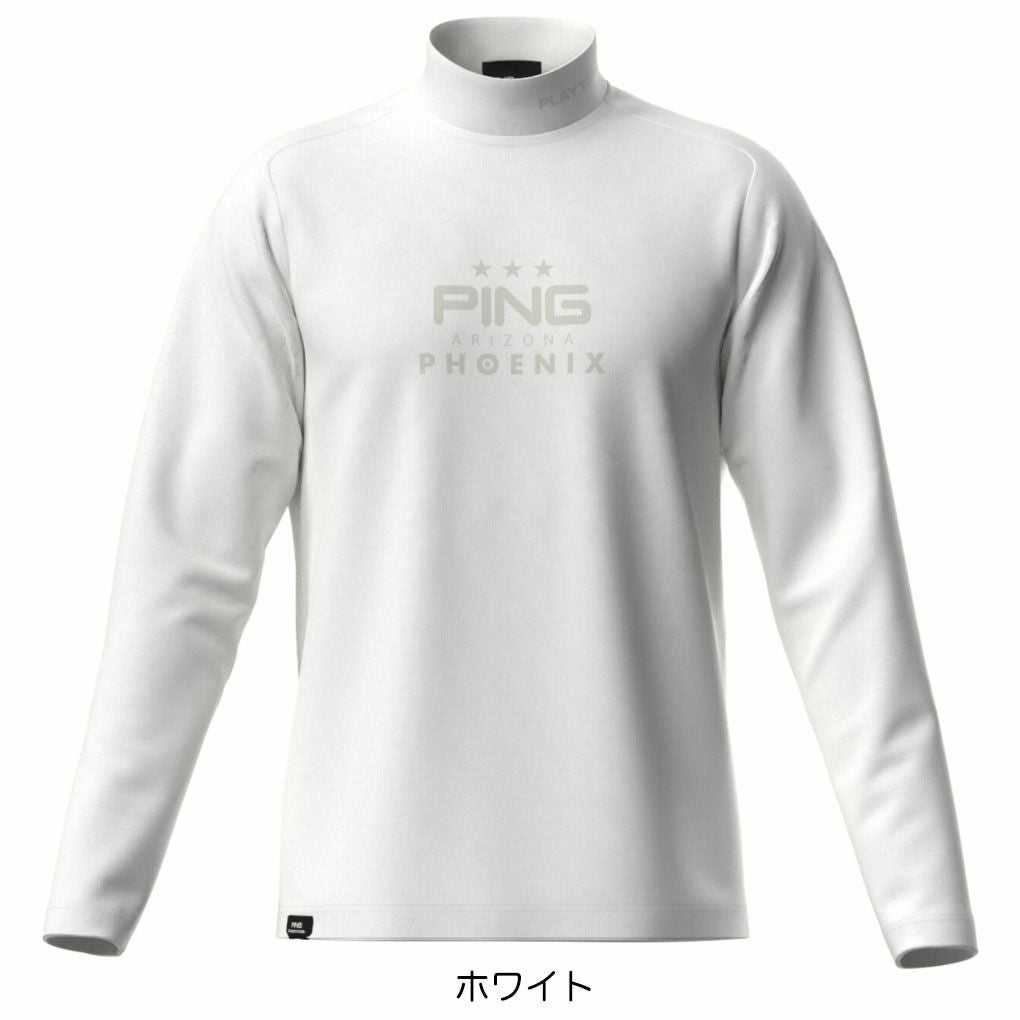ピンPINGピンサーモソーラ―バックカノコ長袖ハイネックカットソー621-5266902メンズゴルフウェア2025秋冬モデル日本正規品