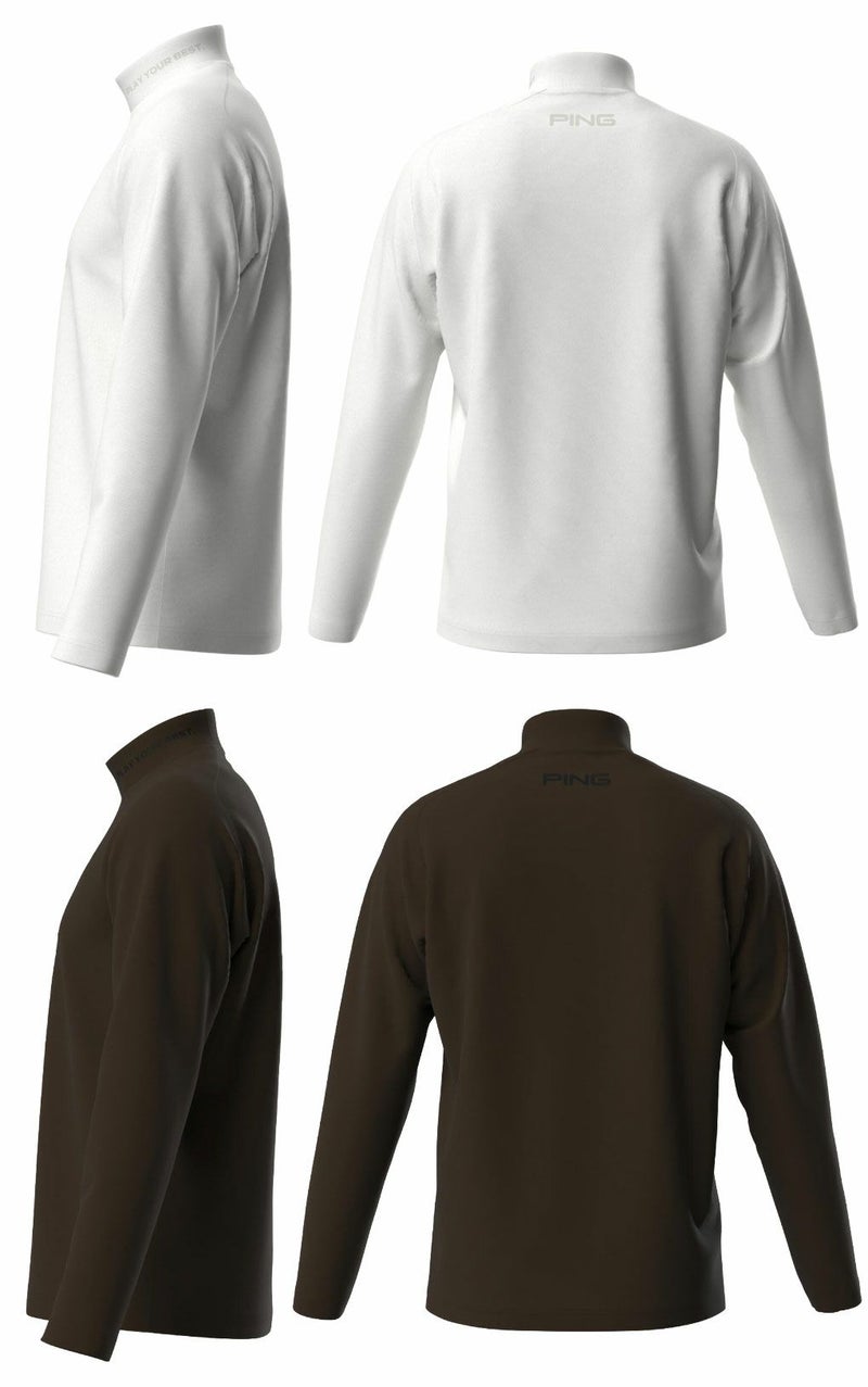ピンPINGピンサーモソーラ―バックカノコ長袖ハイネックカットソー621-5266902メンズゴルフウェア2025秋冬モデル日本正規品