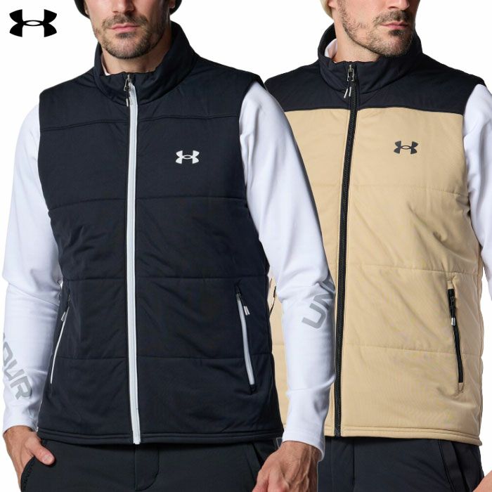 アンダーアーマUAドライブプロインサレーテッドフルジップベスト6007925メンズゴルフウェアゴルフUNDERARMOUR2025秋冬モデル日本正規品