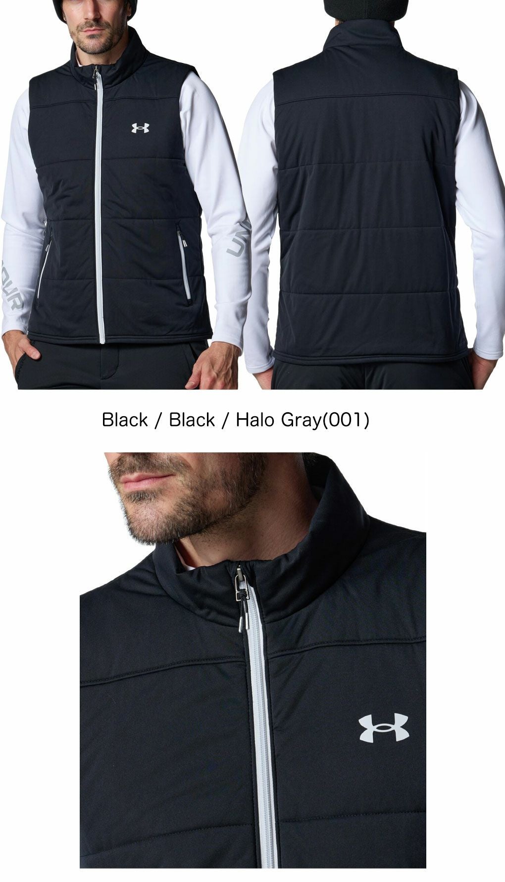 アンダーアーマUAドライブプロインサレーテッドフルジップベスト6007925メンズゴルフウェアゴルフUNDERARMOUR2025秋冬モデル日本正規品