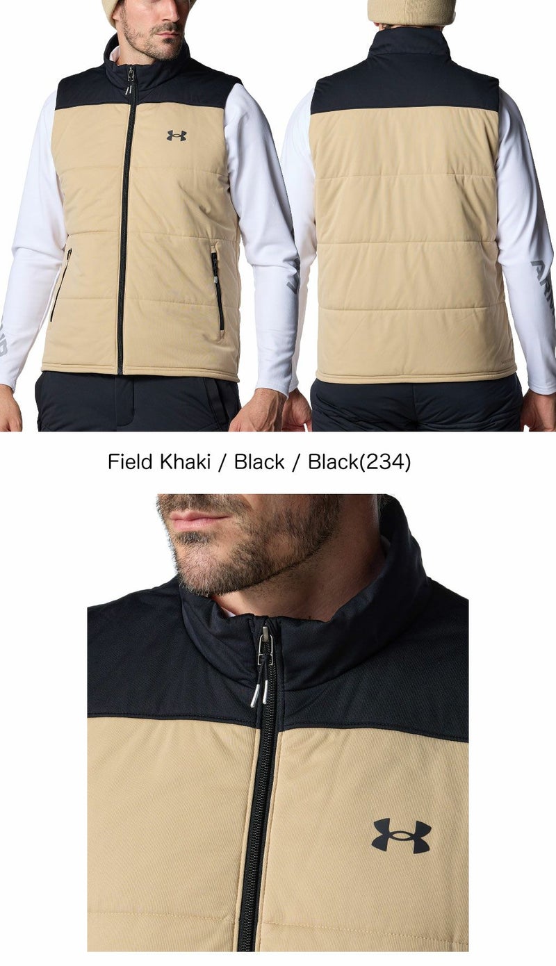 アンダーアーマUAドライブプロインサレーテッドフルジップベスト6007925メンズゴルフウェアゴルフUNDERARMOUR2025秋冬モデル日本正規品