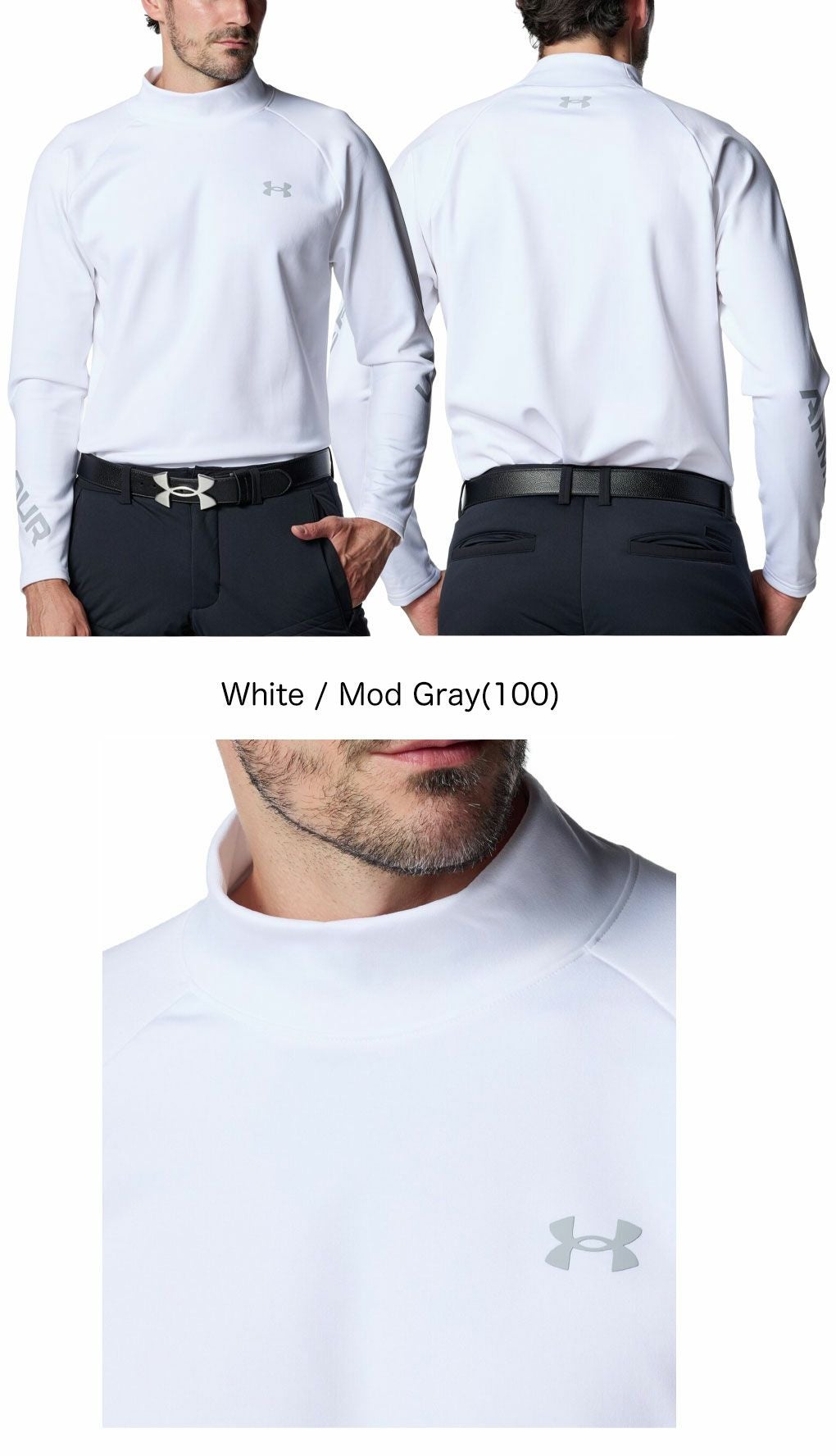 アンダーアーマUAドライブコールドウェザープロロングスリーブモックネックシャツ6007930メンズゴルフウェアゴルフUNDERARMOUR2025秋冬モデル日本正規品