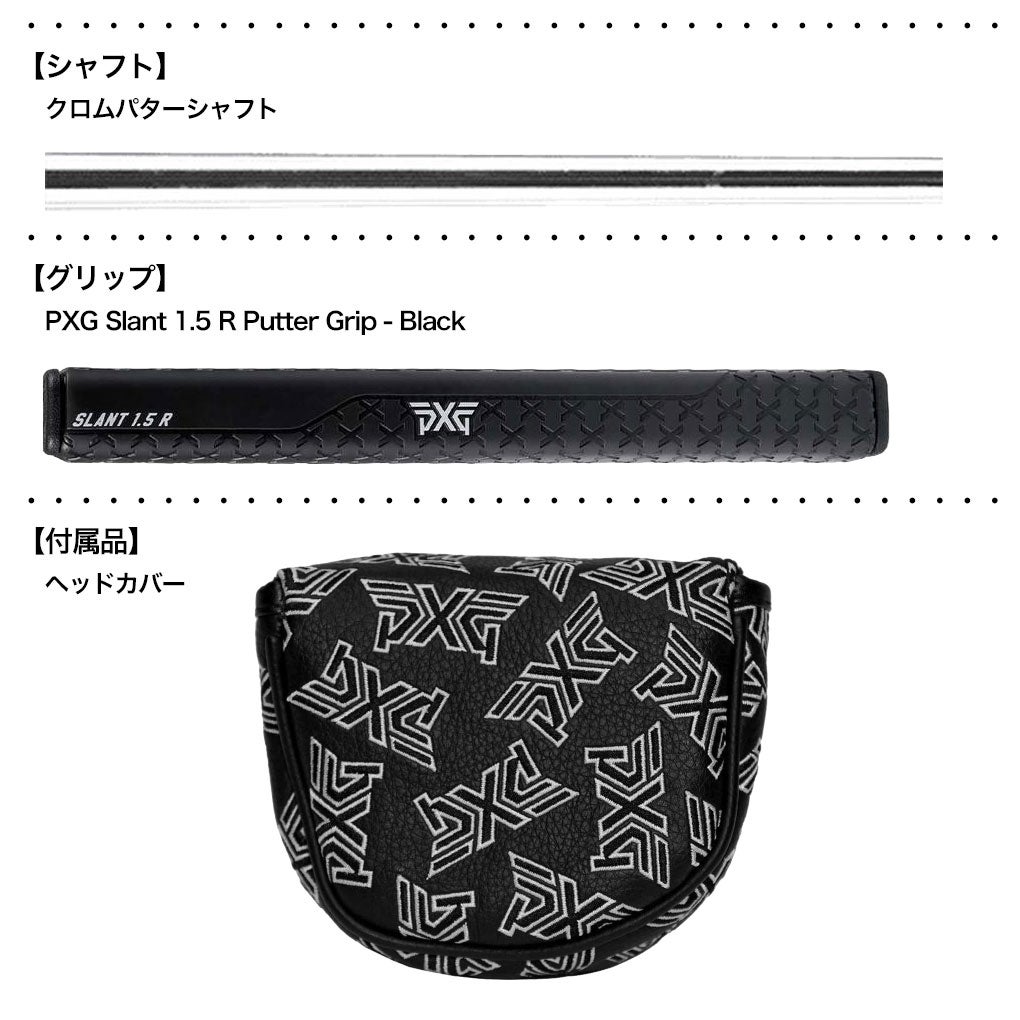 PXGAllanZTBlackPuttersパターメンズ右用33,34,35インチUSA直輸入品