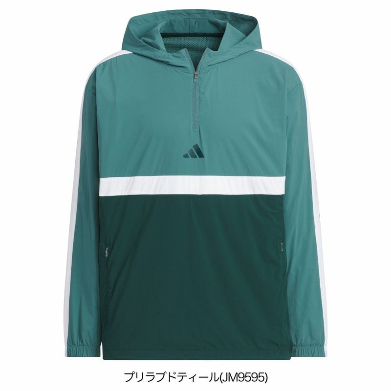 アディダスビヨンドザコース撥水カラーブロックアノラックJUW87メンズゴルフウェアゴルフ2025秋冬モデルadidas日本正規品