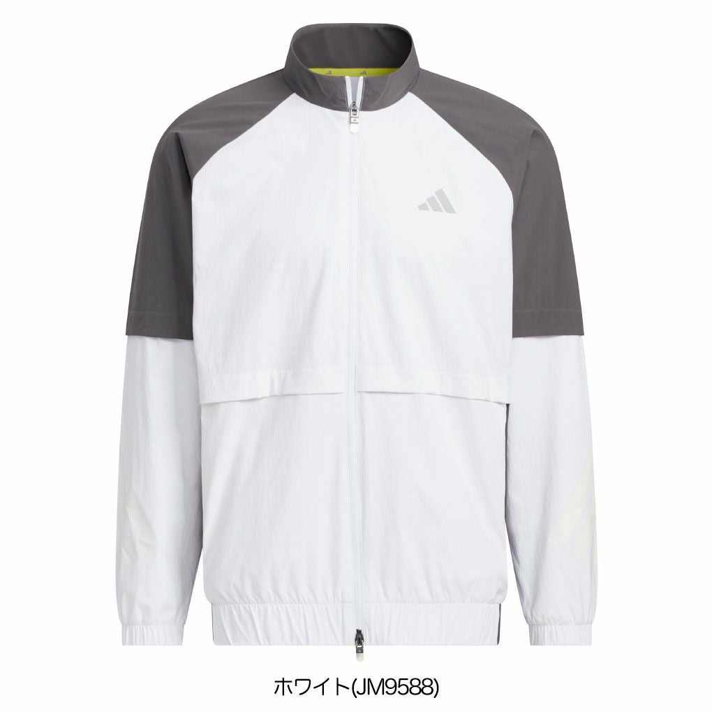 アディダスビヨンドザコース撥水カラーブロックフルジップトラックジャケットJUW92メンズゴルフウェアゴルフ2025秋冬モデルadidas日本正規品