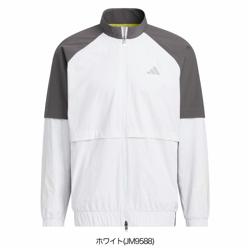 アディダスビヨンドザコース撥水カラーブロックフルジップトラックジャケットJUW92メンズゴルフウェアゴルフ2025秋冬モデルadidas日本正規品
