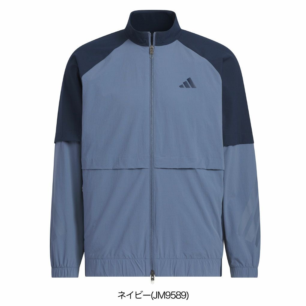 アディダスビヨンドザコース撥水カラーブロックフルジップトラックジャケットJUW92メンズゴルフウェアゴルフ2025秋冬モデルadidas日本正規品