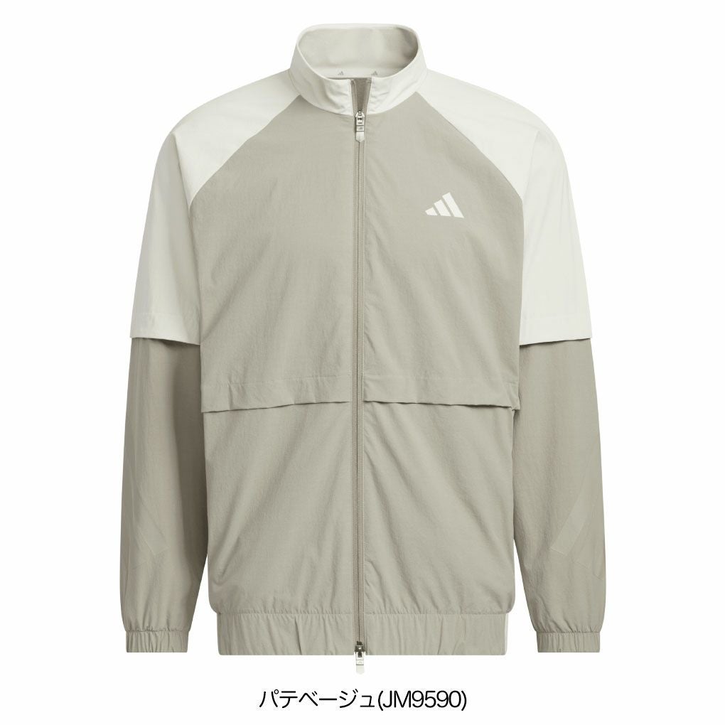 アディダスビヨンドザコース撥水カラーブロックフルジップトラックジャケットJUW92メンズゴルフウェアゴルフ2025秋冬モデルadidas日本正規品