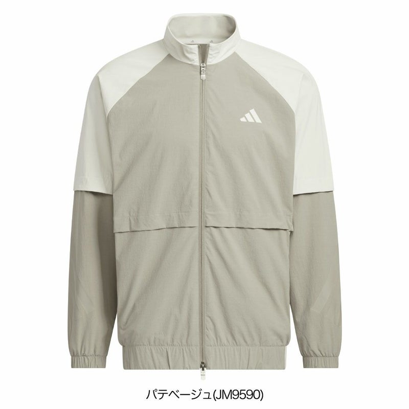 アディダスビヨンドザコース撥水カラーブロックフルジップトラックジャケットJUW92メンズゴルフウェアゴルフ2025秋冬モデルadidas日本正規品
