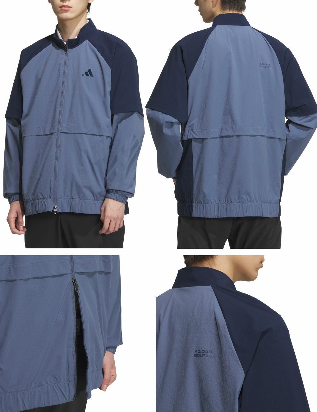 アディダスビヨンドザコース撥水カラーブロックフルジップトラックジャケットJUW92メンズゴルフウェアゴルフ2025秋冬モデルadidas日本正規品