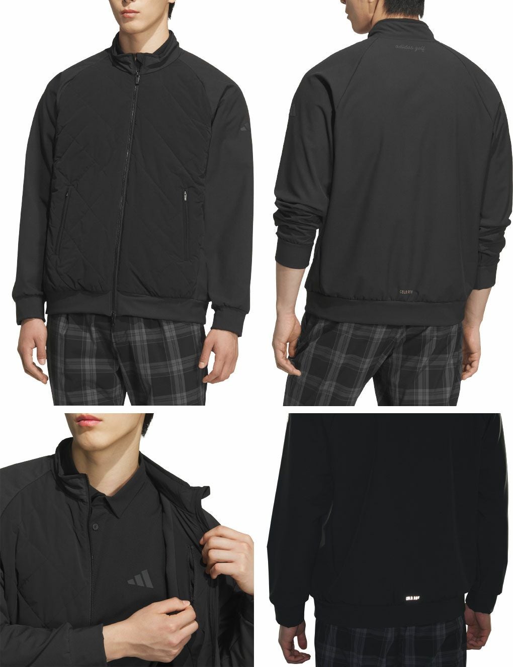 アディダスCOLD.RDY保温キルトコンビネーションフルジップジャケットJVU97メンズゴルフウェアゴルフ2025秋冬モデルadidas日本正規品