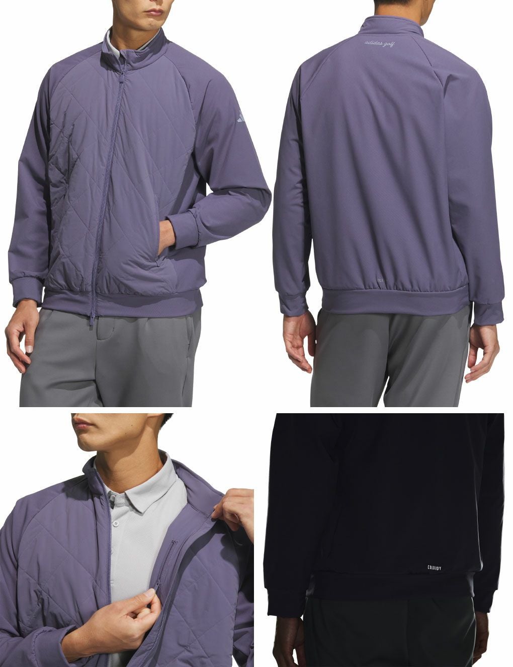 アディダスCOLD.RDY保温キルトコンビネーションフルジップジャケットJVU97メンズゴルフウェアゴルフ2025秋冬モデルadidas日本正規品
