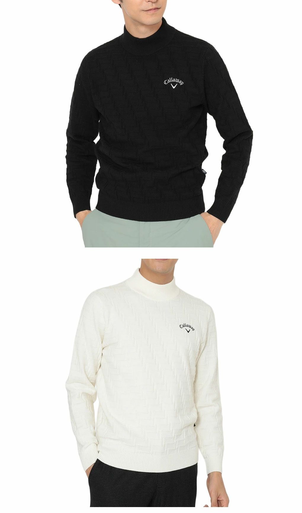 キャロウェイリンクス編みハイネックニットC25218104メンズゴルフウェア2025秋冬モデルCallaway日本正規品