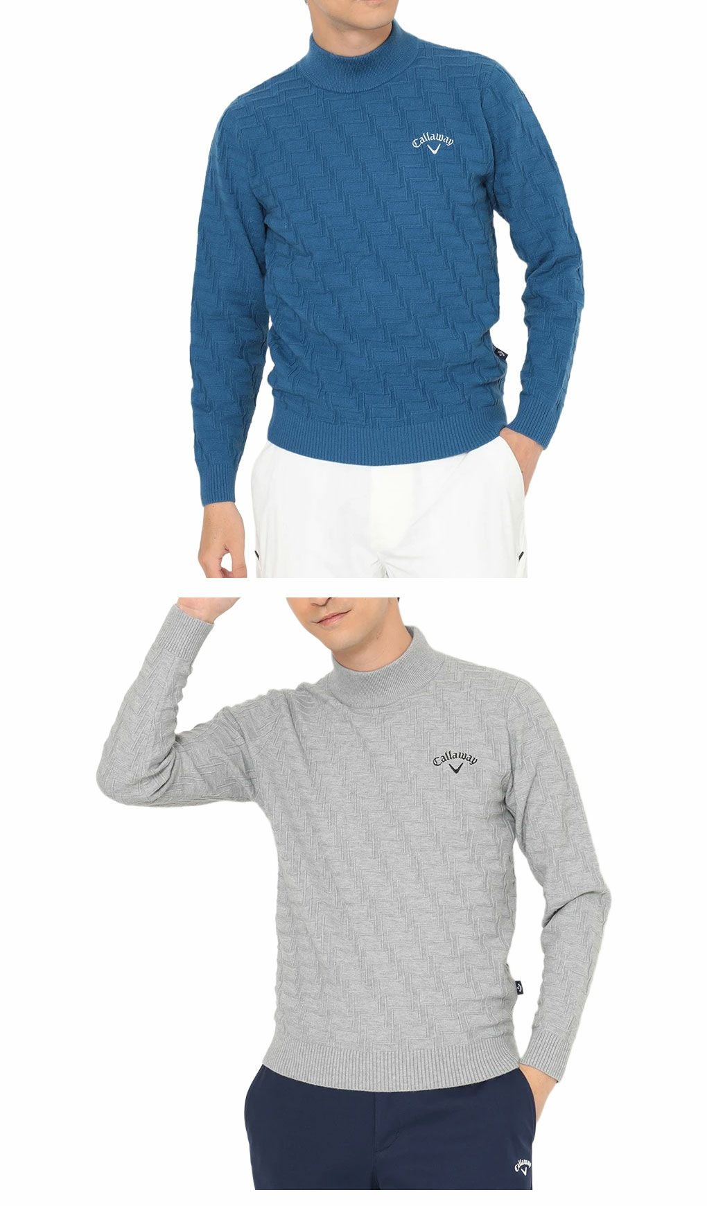 キャロウェイリンクス編みハイネックニットC25218104メンズゴルフウェア2025秋冬モデルCallaway日本正規品