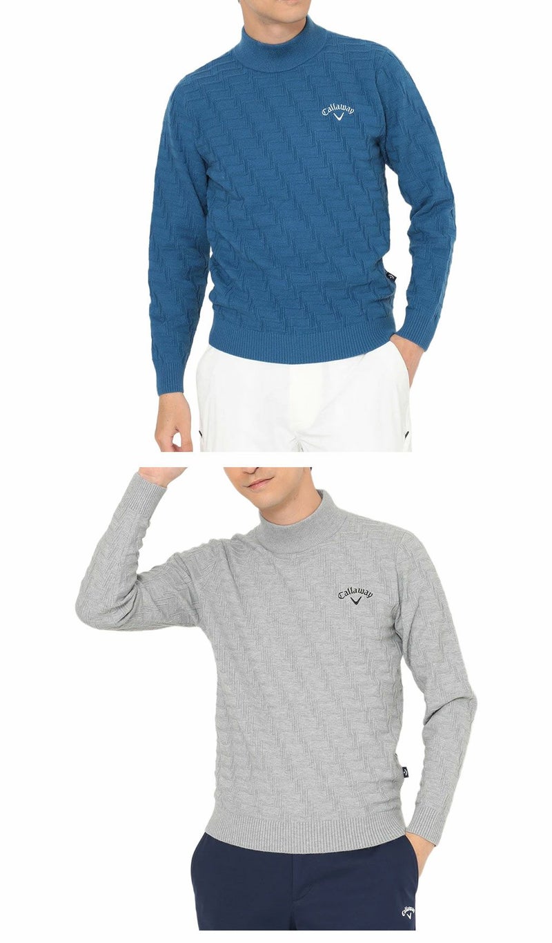 キャロウェイリンクス編みハイネックニットC25218104メンズゴルフウェア2025秋冬モデルCallaway日本正規品