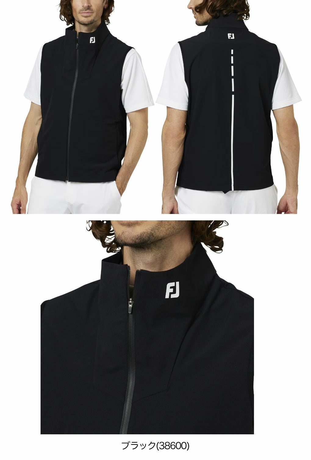 フットジョイFJパッカブル2重織撥水ベストFJ-F25-M01メンズゴルフウェアFOOTJOY2025秋冬モデル日本正規品