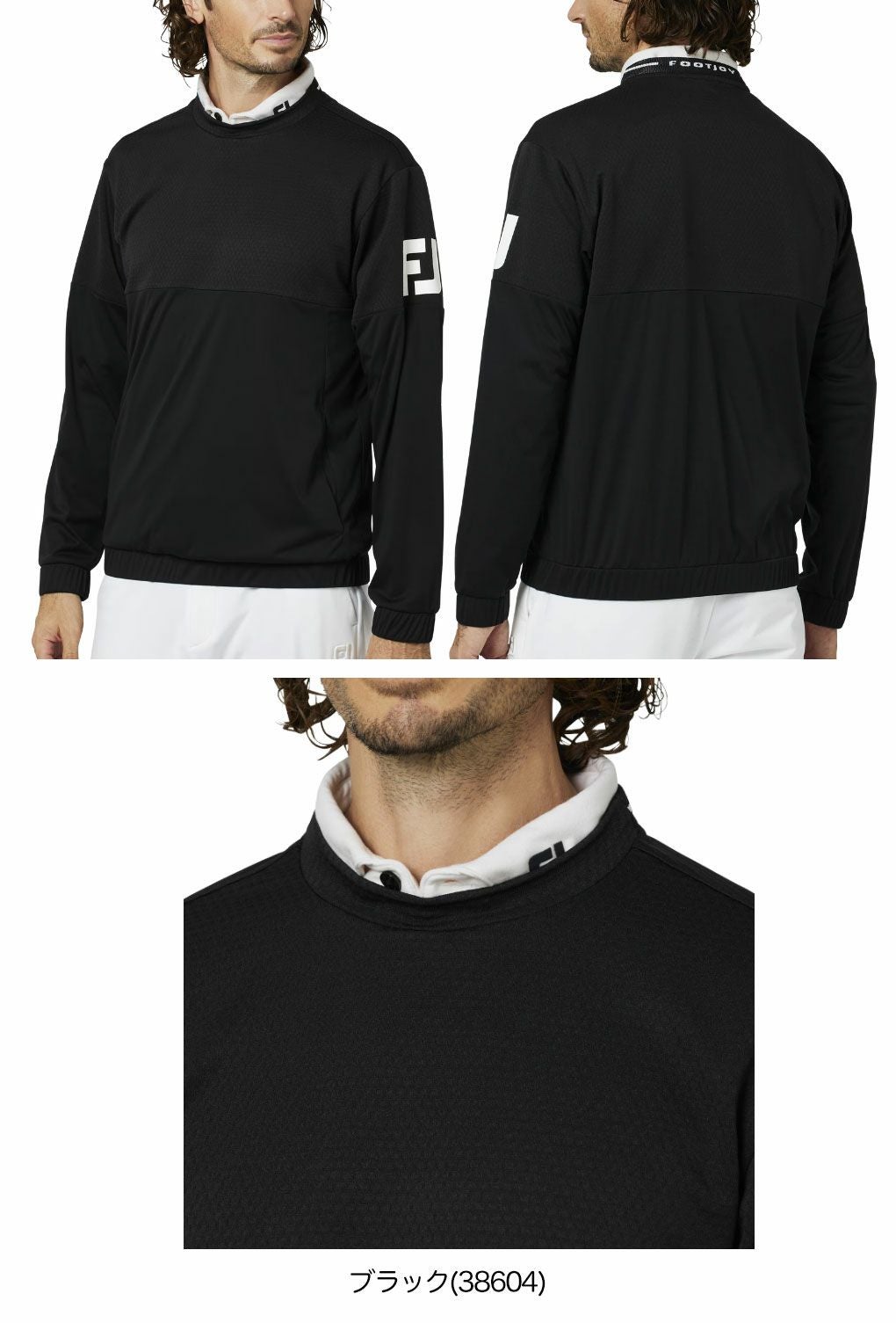 フットジョイFJパフォーマンスクルーネックプルオーバーFJ-F25-M02メンズゴルフウェアFOOTJOY2025秋冬モデル日本正規品