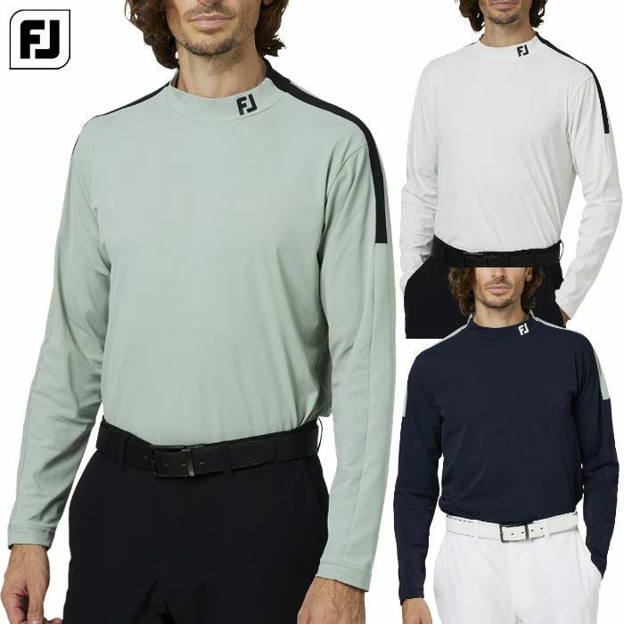 フットジョイショルダーライン長袖モックネックシャツFJ-F25-S02メンズゴルフウェアFOOTJOY2025秋冬モデル日本正規品