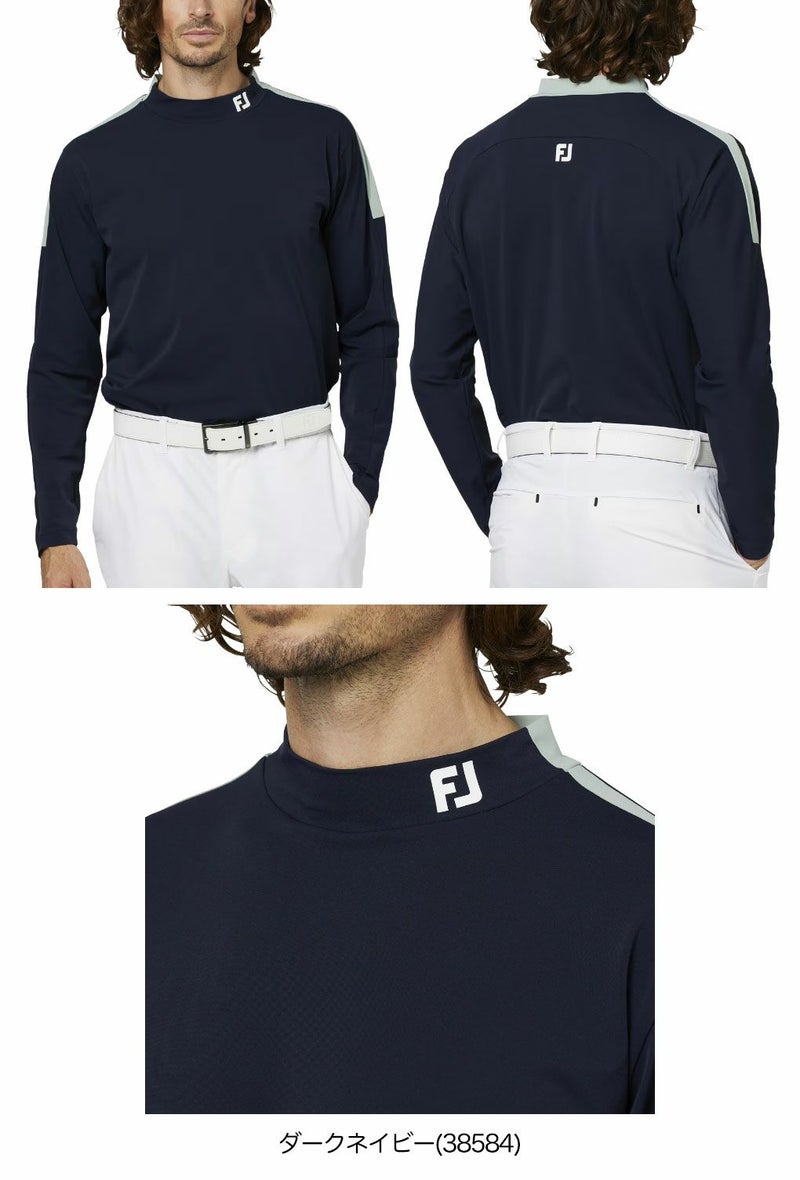 フットジョイショルダーライン長袖モックネックシャツFJ-F25-S02メンズゴルフウェアFOOTJOY2025秋冬モデル日本正規品
