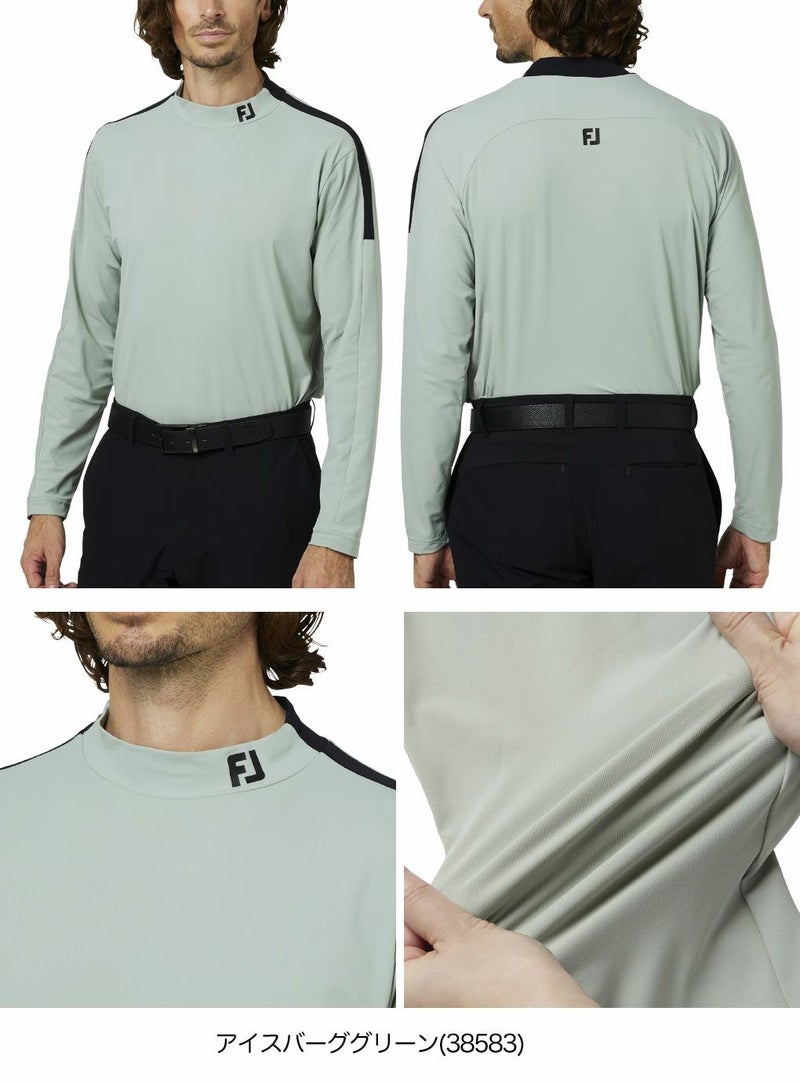 フットジョイショルダーライン長袖モックネックシャツFJ-F25-S02メンズゴルフウェアFOOTJOY2025秋冬モデル日本正規品