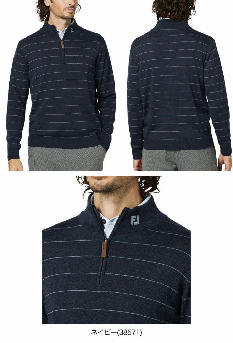 フットジョイウールヘザークォータージップセーターFJ-F25-M12メンズゴルフウェアFOOTJOY2025秋冬モデル日本正規品