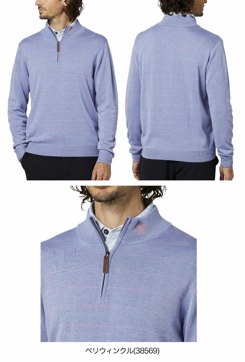 フットジョイウールヘザークォータージップセーターFJ-F25-M12メンズゴルフウェアFOOTJOY2025秋冬モデル日本正規品