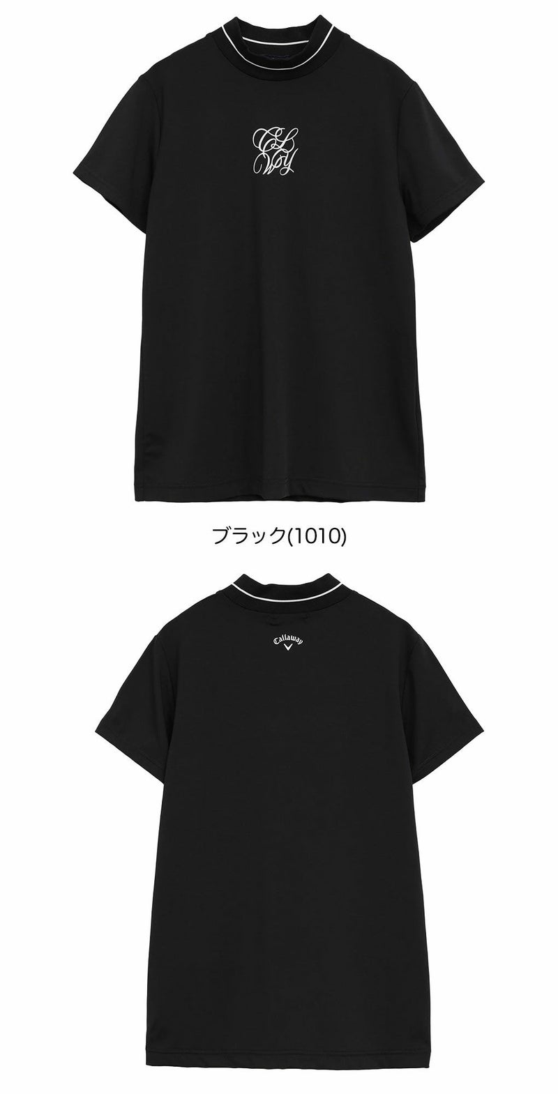 キャロウェイストレッチスムース半袖モックネックシャツC25234202レディースゴルフウェア2025秋冬モデルCallaway日本正規品