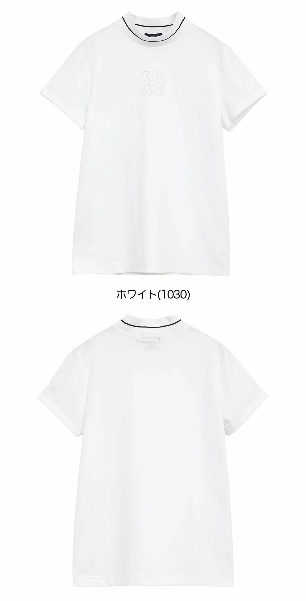 キャロウェイストレッチスムース半袖モックネックシャツC25234202レディースゴルフウェア2025秋冬モデルCallaway日本正規品