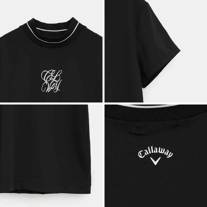 キャロウェイストレッチスムース半袖モックネックシャツC25234202レディースゴルフウェア2025秋冬モデルCallaway日本正規品