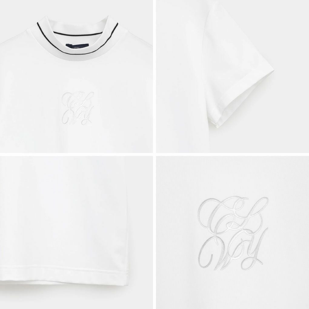 キャロウェイストレッチスムース半袖モックネックシャツC25234202レディースゴルフウェア2025秋冬モデルCallaway日本正規品